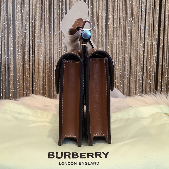 🔥BURBERRY HORSEFERRY MINI CANVAS & LEATHER BAG! - Picture 4 of 14